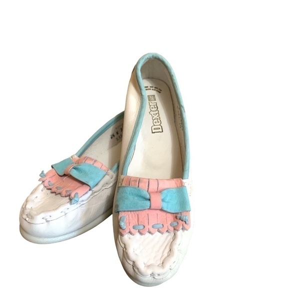 Dexter vintage leather Moccasin style flats - Picture 1 of 12
